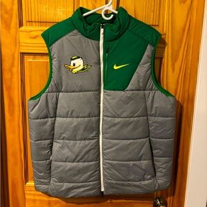 Mens Nike Oregon Ducks Puffer Vest size XL
